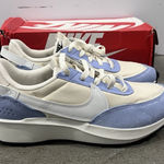 Nike ‎ Waffle Debut Womens Size 11 Soft Pearl White Blue Black DH9523-007 Photo 0