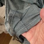 Boutique Brand Ice Blue Metallic Long Sleeve Wrap Front Romper S Photo 6