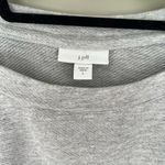 J Jill Gray Textured 3/4 Sleeve Sweatshirt Size L Photo 2