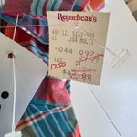 Vintage 70s 80s That’s Me Red Blue Plaid Collared Short Sleeve Shirt Sz 13/14 Size M Photo 7