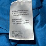 Akris Punto Bergdorf Goodman Women’s Size 10 Blue Cotton Stretch Top Blouse Photo 6