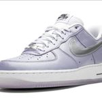 Nike Air Force 1 '07 Women's Shoes Oxygen Purple/Metallic Silver size 8 Photo 1