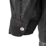 Vitamin A  NWOTS Playa Black Linen Oversized Shirt Dress size Small Photo 8