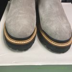 Marc Fisher  MWT Shoes Iggie Medium Natural Suede Fur Trim Lined Ankle bo… Photo 5