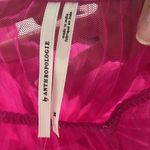 Anthropologie Sunburst Hot Pink Pleated Sheer Midi Skirt Photo 5