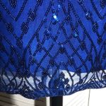 Bob Mackie NWT  Wearable Art Convertible Tunic/Dress Sequined Mesh Royal Blue 3X Photo 9