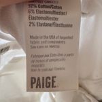 Paige Nellie Culotte Jeans Crisp White Wide Leg Crop Size 31 Photo 7