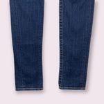 True Religion Y2K Dark Navy Blue Low Rise Julie Gold Logo Horseshoe Skinny Jeans Photo 6