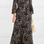 Ganni ππ Asymmetrical Floral Print Georgette Wrap Dress 100% Viscose ~ 34 EU Photo 4