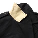 J.Crew NWT Petite 2011 Icon Trench in Black Cotton Double-Breasted Coat 0P Photo 8
