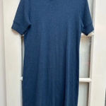 Ralph Lauren Lauren  Dark Teal Sheath Stretchy Bodycon Dress Size L Large Petite Photo 0