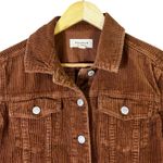 PacSun Corduroy Cropped Jacket Womens XS Brown Corduroy Western Rustic Outdoorsy Photo 3