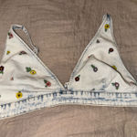 Wild Fable NWT Denim Floral Bralette  Photo 0