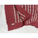 Free People  Sweater Womens S Orange White Striped Crop Boxy Cap Sleeve Beachy Photo 5