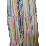 Saylor  Austen in Pastel Watercolor Striped Maxi Dress sz M Photo 3