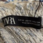 ZARA blue and white printed midi dress size XS Photo 7