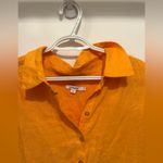 Chico's NWT size 18 Bright Orange Button-Up Dress Photo 3