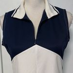 K-Swiss  • White Navy Quarter Zip Tennis Dress Photo 3