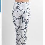 Savvi Khali Black White Python Legging Size Small Photo 1