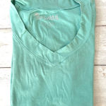 Splash  M Womens Vneck Teal Blue Shirt Short Sleeves Size Medium Photo 0
