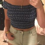 Hollister Scrunched Floral Off The Shoulder Top Photo 0