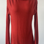 Anthropologie  Laureate Lane Burnt Orange Wool Blend Turtleneck, Sz: M (b34) Photo 0
