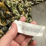 ZARA  Brown‎ & Green Boho Aztec Print Sheer Long Sleeve Button Down Shirt Size L Photo 7