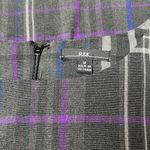 R&K Gray Purple Plaid Shift Dress Women's Size 14 Photo 5