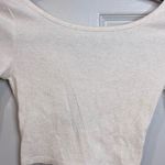 Arizona Jeans Arizona Jean Company Cream Twist back Crop Top women’s long sleeves small Photo 5