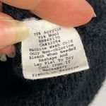 LUX Black Gray Striped Knit Empire‎ Waist Sleeveless Babydoll Sweater Dress Photo 1