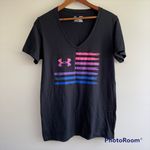 Under Armour  flag v-neck shirt size medium Photo 0