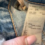 Moussy Vintage Glen Boy Straight High Waisted Barrel Jeans Size 26 Minimalist Blue Photo 14