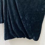 Juicy Couture Black Velvet Velour Draped Shoulder Long Sleeve Dress Size M Photo 9