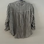 Jane and Delancey  Blouse,Striped Size Large. Roll up sleeve button option! Photo 8
