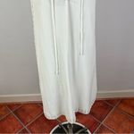 DEREK LAM 10 CROSBY Grommet Embroidery Lace Up Tank Dress White Photo 5