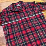 L.L.Bean Red plaid  button up shirt Photo 6