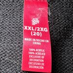 Vintage Christmas Poinsettia Sweater Vest Womens XXL Knit Holiday Party Top Black Photo 6