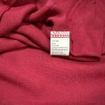 Solarsun Ruffle Sleeveless Mini Dress NEW Womens S Burgundy V Neck Swiss Dot Red Photo 4