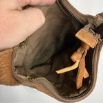 Lucky Brand Vintage woven leather crossbody bag small/med size Photo 8