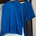 Warm Fun Blue Hoodie Short Set Size M Photo 0