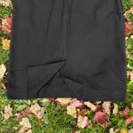 Peruvian Connection  Black V-Neck Short Sleeve Structured Ponte Midi‎ Dress M Photo 7