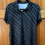 Nike POLO GOLF PERFORMANCE SHORT SLEEVE SHIRT BLACK GRAY WHITE SIZE M Photo 0