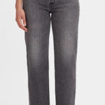 Levi's  Premium Washed Out Black Ribcage Straight Ankle Jean Sz 28 Photo 0