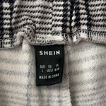 SheIn plaid stretchy straight leg trousers / work pants w/ ruffle waist Photo 2