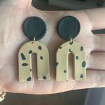 Cheetah Tan And Black Clay Earrings Multiple Photo 0