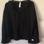 Vimmia NWT  black Lace up Front Hoodie size small Photo 1