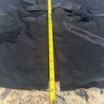 Black Satin Pajama Set Robe Pants Nightie Lace Trim Womens Size M/L New Lingerie Size M Photo 6