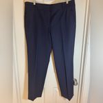 Talbots NWT Chatham Ankle Pants, Navy, 14 Photo 1
