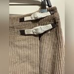 NWOT Boden Cinnamon Corduroy Skirt with Side Buckle‎ Detail Women's Size 6R Gray Photo 2