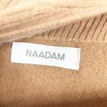 Naadam Cashmere Cutout Turtleneck Sweater Medium Tan Cozy Relaxed Oversized Photo 4